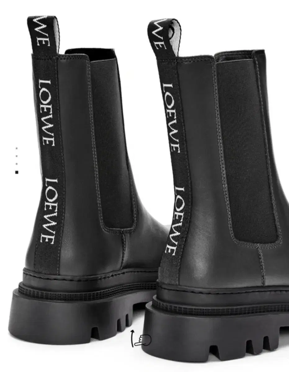 ロエベブラックレザーチェルシーブーツ39新商品